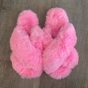 Kohl’s Pink Soft Fuzzy Slippers